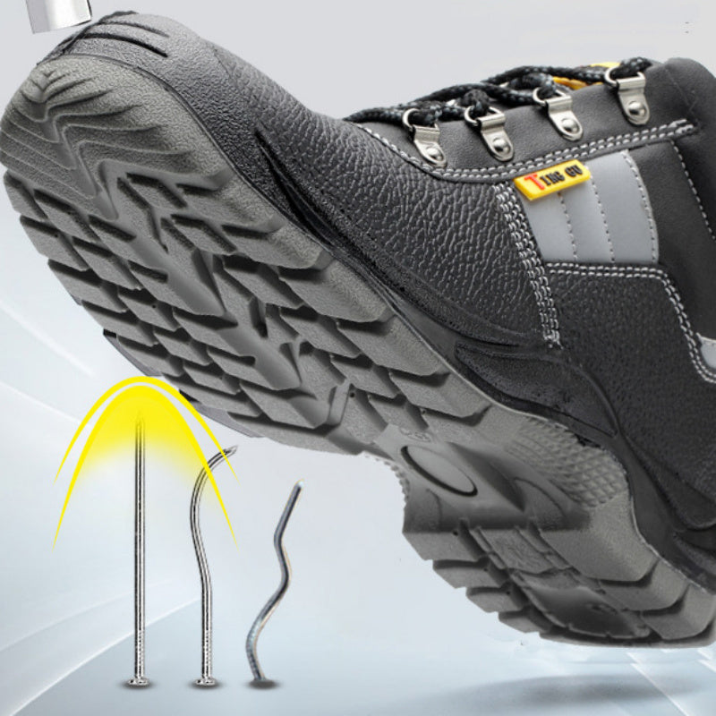 Chaussures de sécurité robustes avec embout en acier pour homme