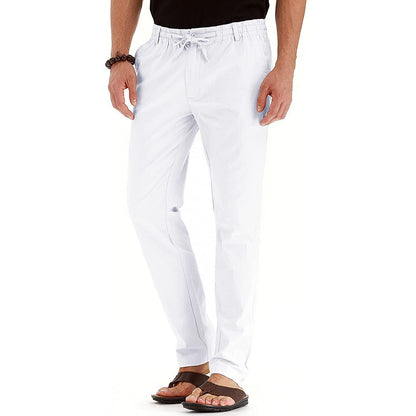 Business Casual Herrenhosen Europa und die Vereinigten Staaten Lose große Größe elastische Taille mit einfarbigen Jogginghosen Männer