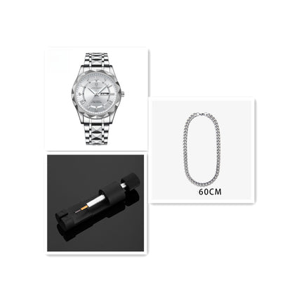 Men's Waterproof Double Calendar Luminous Quartz Watch - ARCHSHOPE