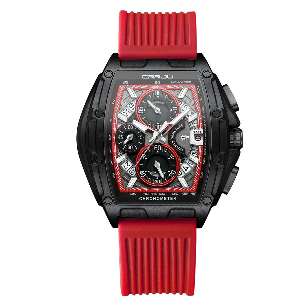 Neutral Waterproof Tape Calendar Multifunction Mens Watch Quartz Watch - ARCHSHOPE