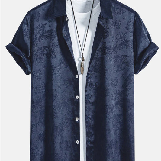 Printed Trendy Loose Men's Shirt - ARCHSHOPE