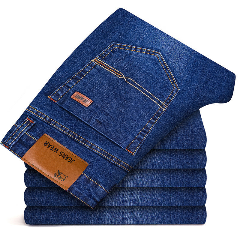 Herren Stretch Slim Straight Business Casual Jeans