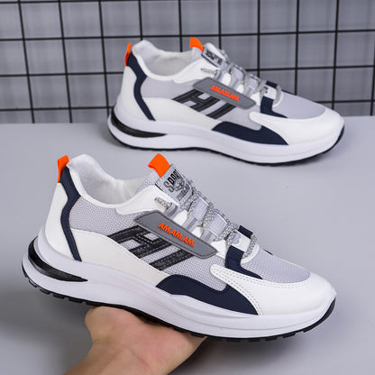 Baskets blanches pour hommes, chaussures de sport, course à pied, marche