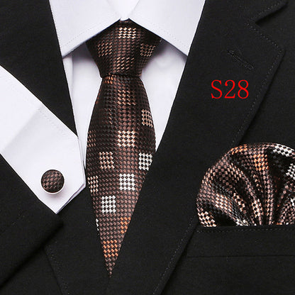 Paisley Series European And American Fashion Tie Three-piece Suit - ARCHSHOPE
