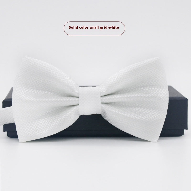 Men's Solid Color Formal Wear Wedding Business Casual Groom Groomsman Bow Tie - ARCHSHOPE