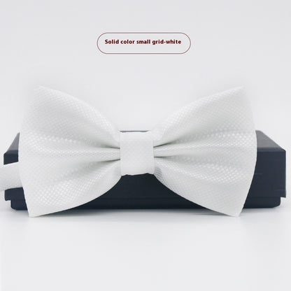 Men's Solid Color Formal Wear Wedding Business Casual Groom Groomsman Bow Tie - ARCHSHOPE