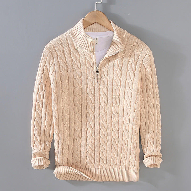 Sweater Loose Zip Pullover Knitting Sweater Coat Men - ARCHSHOPE