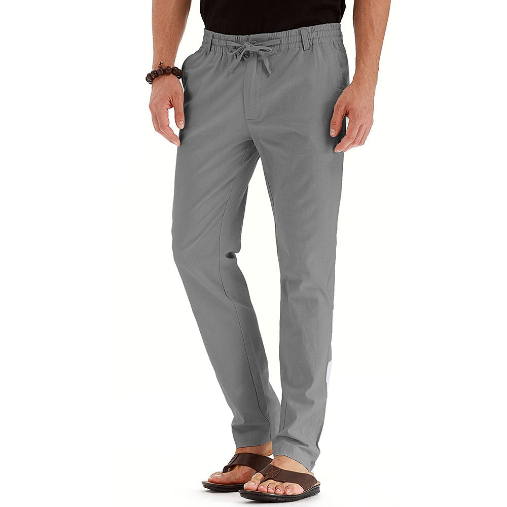 Business Casual Herrenhosen Europa und die Vereinigten Staaten Lose große Größe elastische Taille mit einfarbigen Jogginghosen Männer