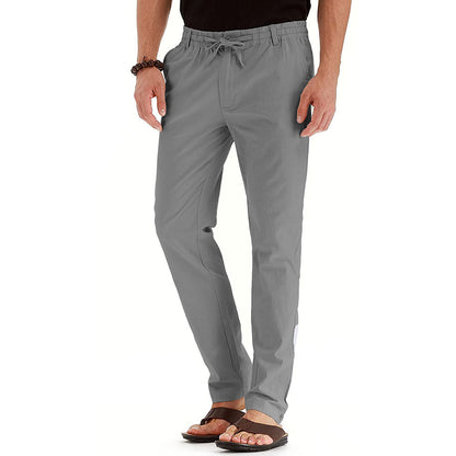 Business Casual Herrenhosen Europa und die Vereinigten Staaten Lose große Größe elastische Taille mit einfarbigen Jogginghosen Männer