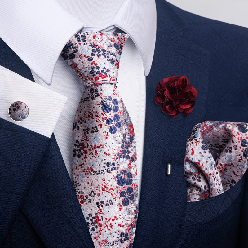 Men's Tie Suit Pocket Square Combo 8 - ARCHSHOPE