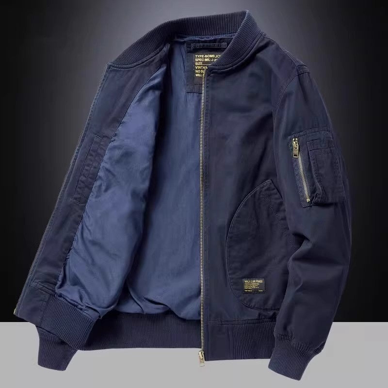 Baseball Herrenmode Frühling und Herbst Pilotenjacke