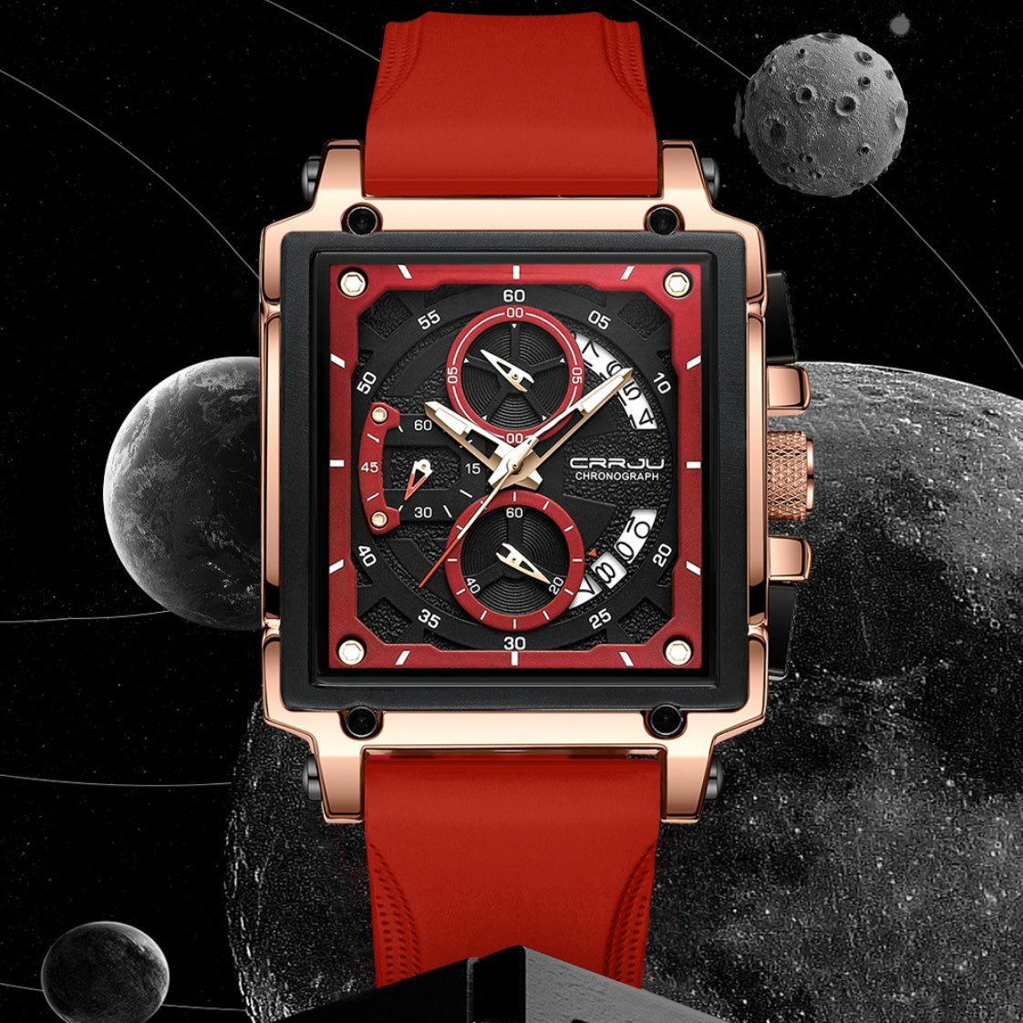 Simple Business Tape Mens Calendar Watch - ARCHSHOPE