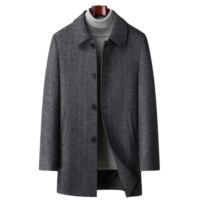 Herren Woll-Wendemantel aus Wolle