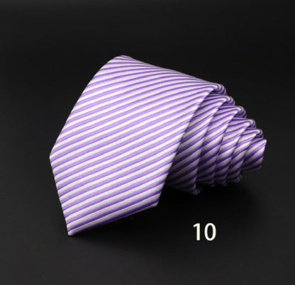 Men's Striped British Gentleman Polyester Fiber Tie - ARCHSHOPE