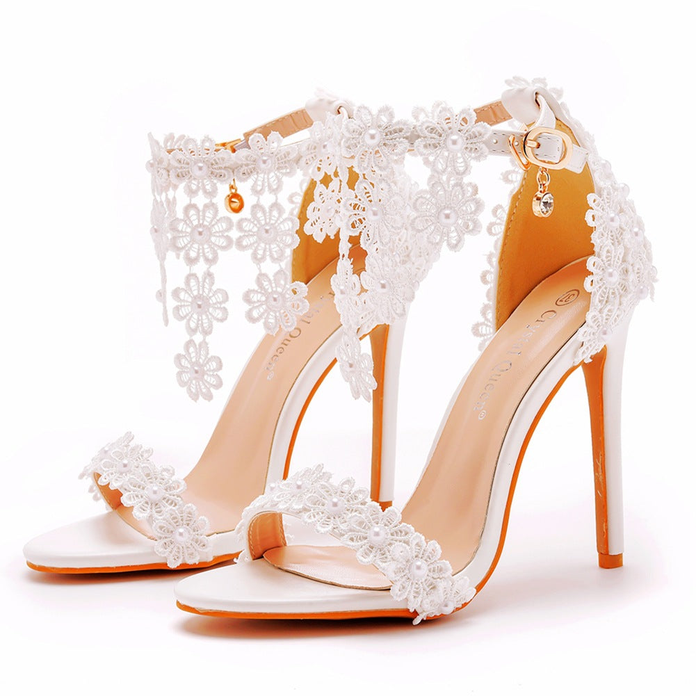 Rhinestone High Heel Shoes Women - ARCHSHOPE