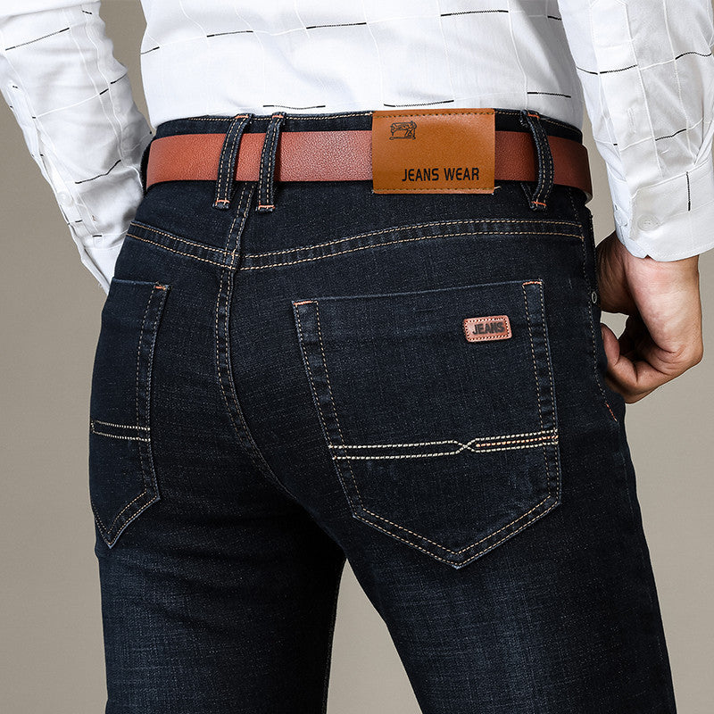 Herren Stretch Slim Straight Business Casual Jeans