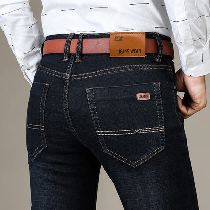 Herren Stretch Slim Straight Business Casual Jeans