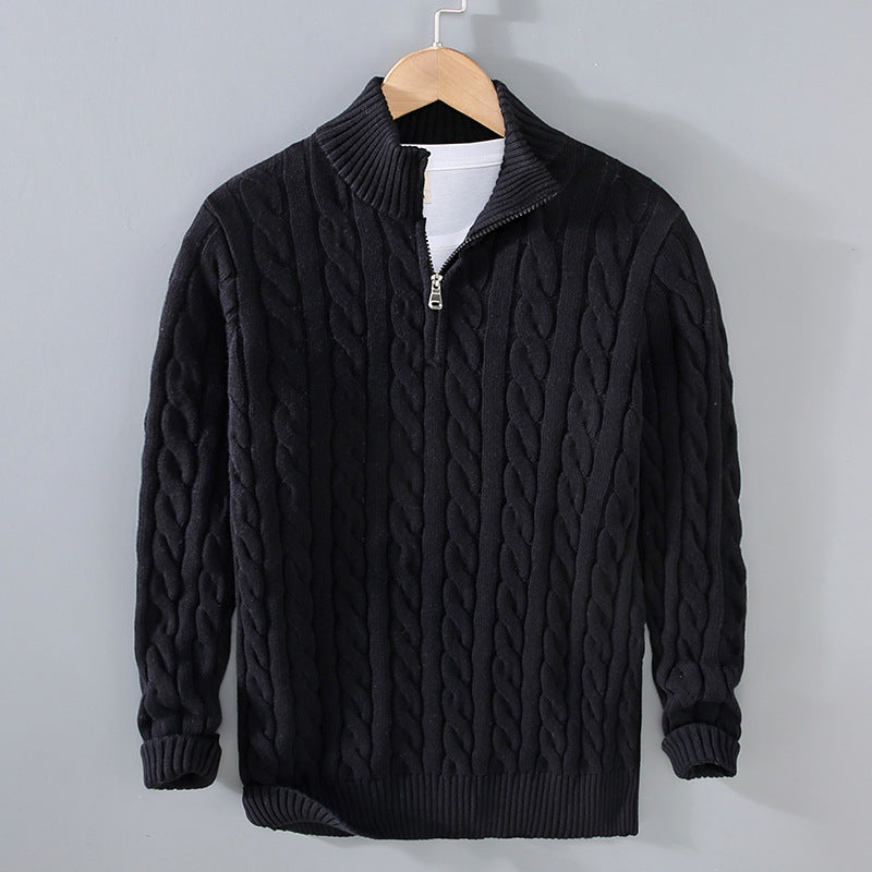 Sweater Loose Zip Pullover Knitting Sweater Coat Men - ARCHSHOPE