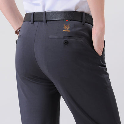 Dünne Leggings aus Eisseide und dicke Business-Hose mit Anti-Falten-Effekt