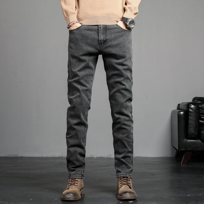 Jugend Retro bestickte Jeanshose
