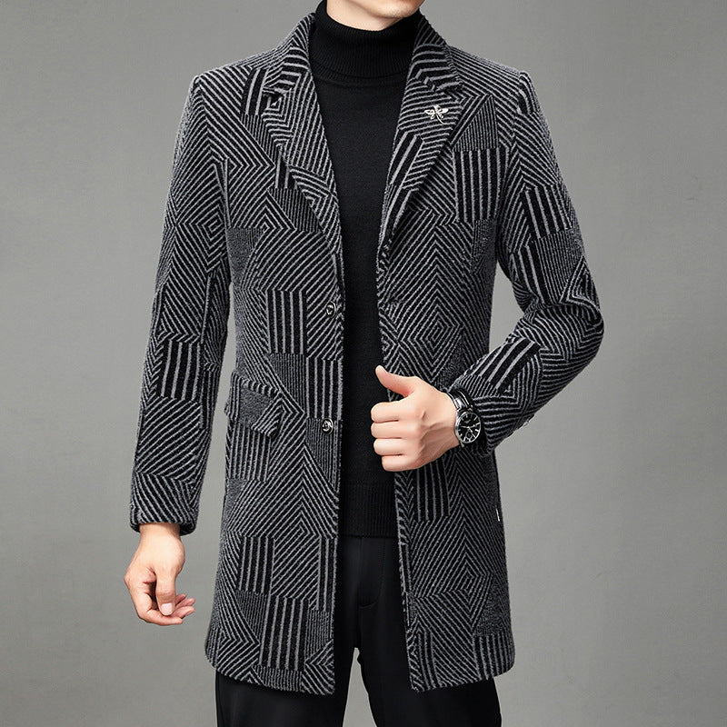 Herren Windbreaker Herbst und Winter Freizeitmantel