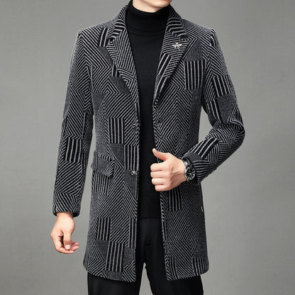Herren Windbreaker Herbst und Winter Freizeitmantel