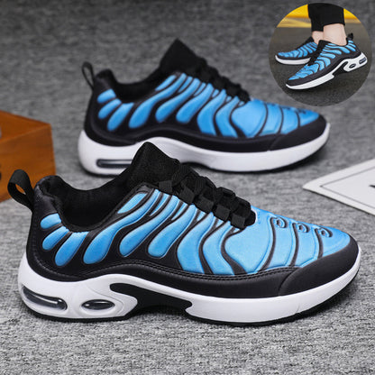 Farbblockierte Sneakers für Herren, personalisierte modische Schnürschuhe mit Luftkissen, Sportschuhe, lässige Laufschuhe für draußen