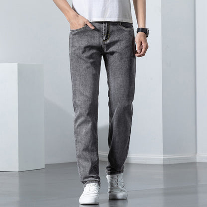 Gerade elastische Trend vielseitige Retro-Nostalgie-Jeans für Männer