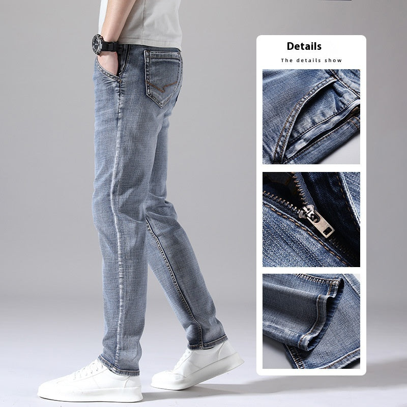 Retro Dünne Jeans Gerade Lose Freizeithose Männer