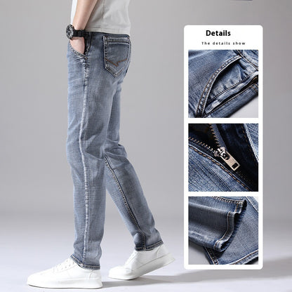 Retro Dünne Jeans Gerade Lose Freizeithose Männer