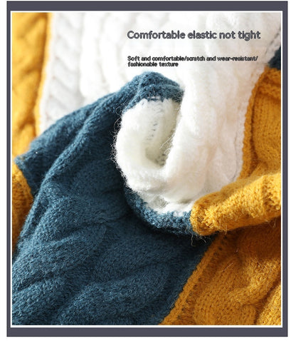 Paar tragen Rollkragenpullover Dicker Pullover Weicher, warmer reiner Kaschmir Einfaches Unterhemd