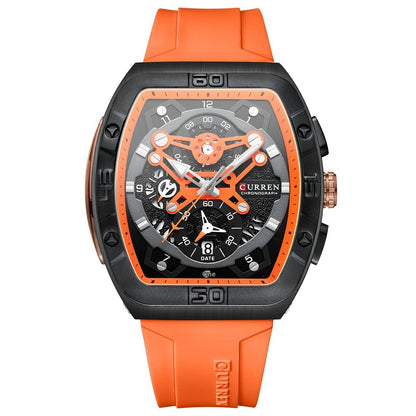 Cairen Unisex Six-Hand Quartz Watch Sporty Style Multi-Function Water-Resistant - ARCHSHOPE