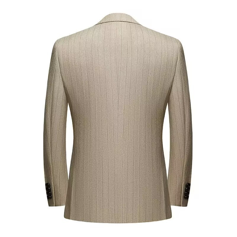Bräutigam Slim Fit Anzug Dreiteiliger Anzug für Männer
