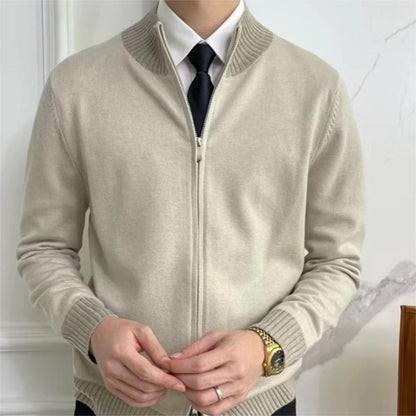 Manteau en tricot pour homme, marque tendance, manches longues