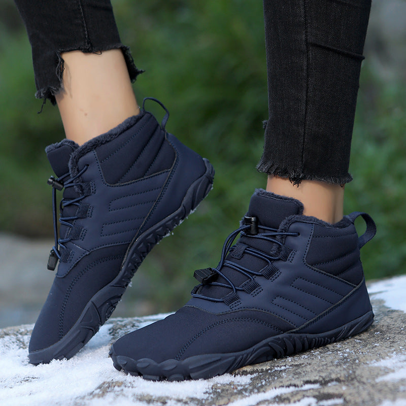 Outdoor Sports Cotton Shoes For Men And Women Winter Warm Slip-on Boots Wear-resistant Anti-ski Thickened Shoes Couple - ARCHSHOPE