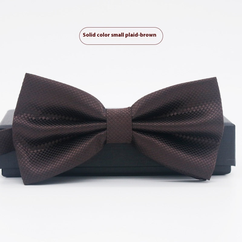 Men's Solid Color Formal Wear Wedding Business Casual Groom Groomsman Bow Tie - ARCHSHOPE