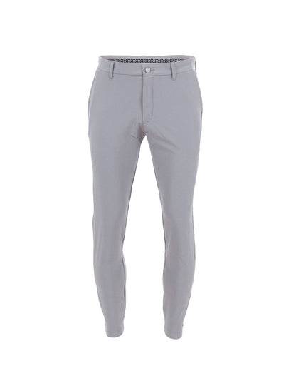 Pantalon de couleur unie, coupe slim décontractée, coupe ajustée, bas de jambe étroit, poches serrées, style européen et américain