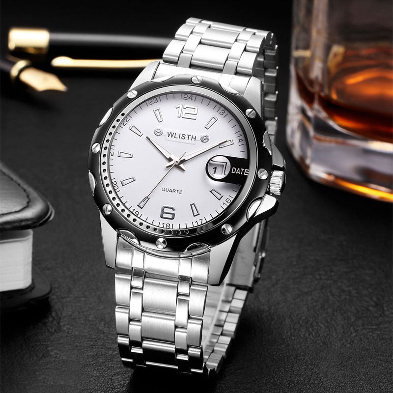 Waterproof Men's Calendar Business Quartz Watch - ARCHSHOPE