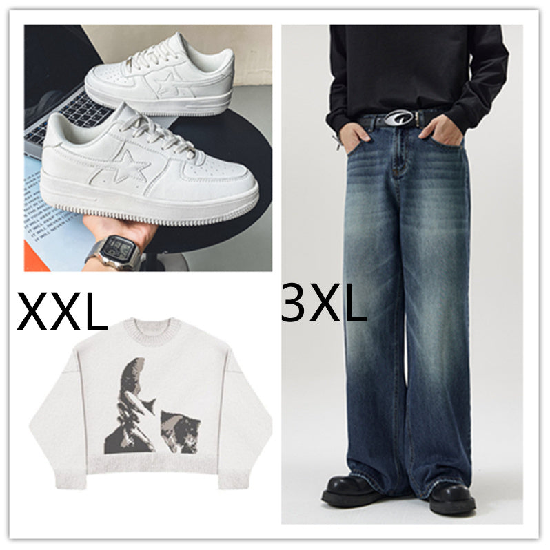Thick Soled White Casual Sneakers For Men - ARCHSHOPE