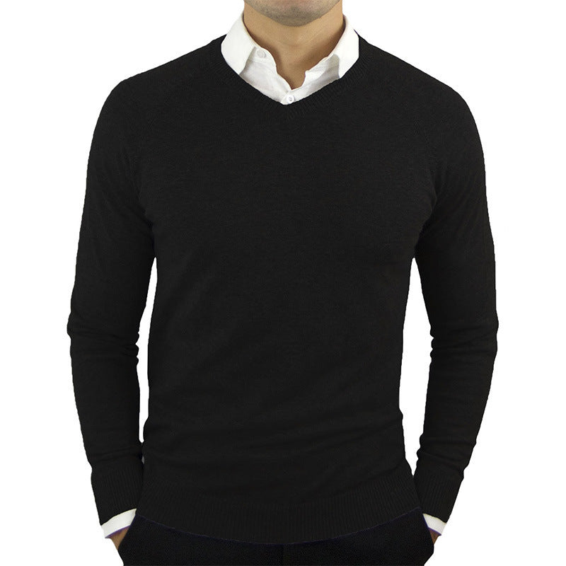 Pulls pour hommes, pulls à manches longues, chemises à col montant