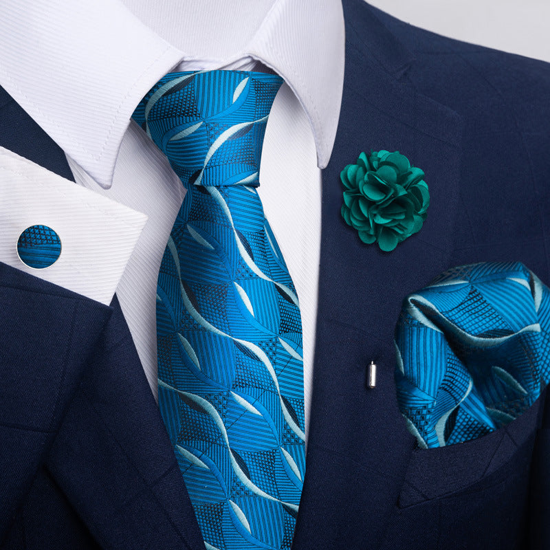 Men's Tie Suit Pocket Square Combo 8 - ARCHSHOPE