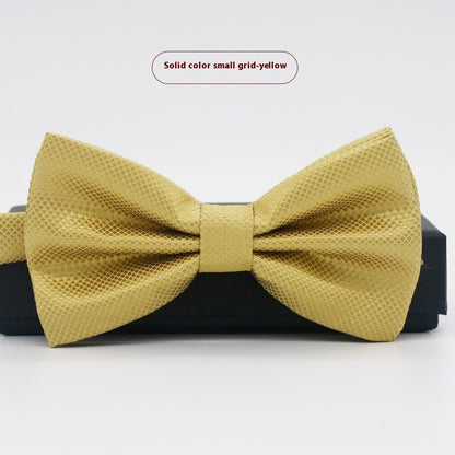Men's Solid Color Formal Wear Wedding Business Casual Groom Groomsman Bow Tie - ARCHSHOPE