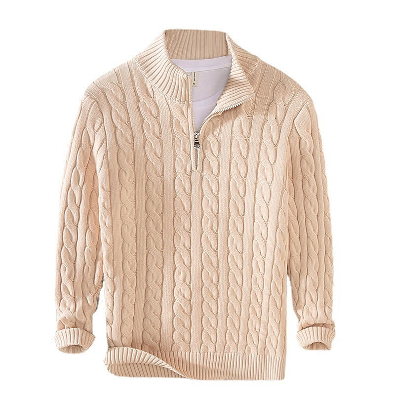 Sweater Loose Zip Pullover Knitting Sweater Coat Men - ARCHSHOPE