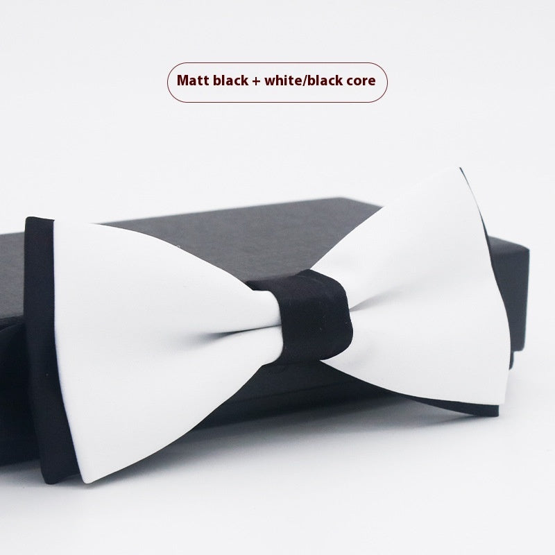Men's Solid Color Formal Wear Wedding Business Casual Groom Groomsman Bow Tie - ARCHSHOPE