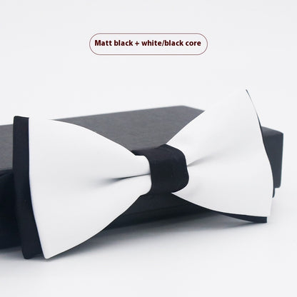 Men's Solid Color Formal Wear Wedding Business Casual Groom Groomsman Bow Tie - ARCHSHOPE