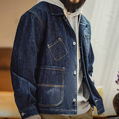 Veste en jean rétro à la mode