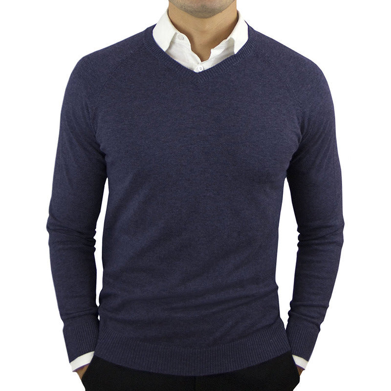Pulls pour hommes, pulls à manches longues, chemises à col montant