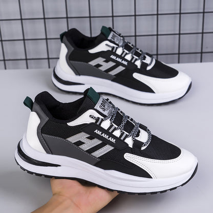 Baskets blanches pour hommes, chaussures de sport, course à pied, marche