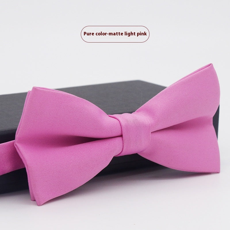 Men's Solid Color Formal Wear Wedding Business Casual Groom Groomsman Bow Tie - ARCHSHOPE