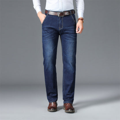Gepolsterte, warmhaltende Jeans mit Fleecefutter und geradem Bein